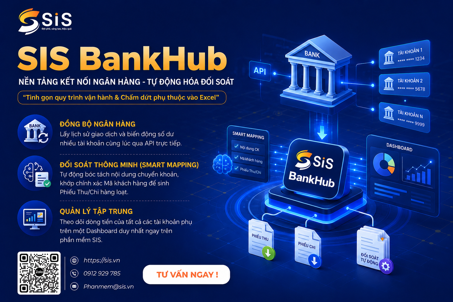 SIS BankHub chính thức Go-live kết nối API với BIDV - Tự động hóa 100% đối soát dòng tiền